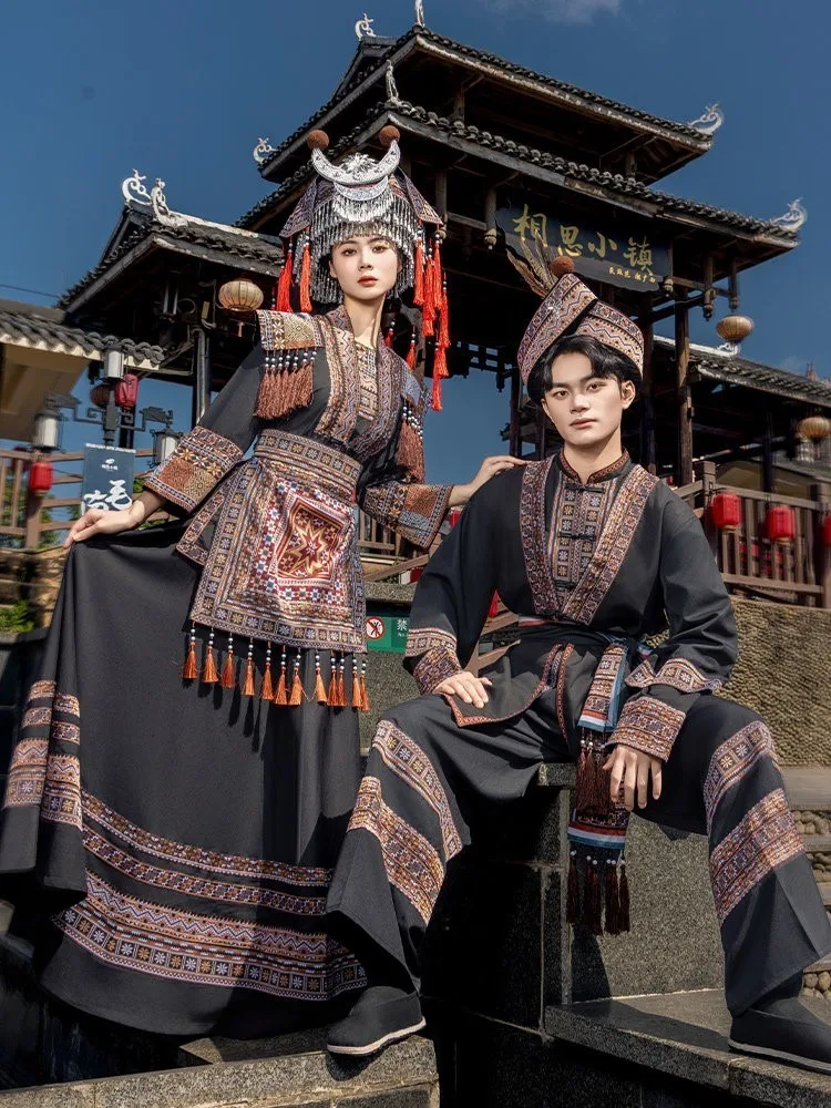 New men's and women's traditional costumes for adults in foreign lands performance travel photography sets