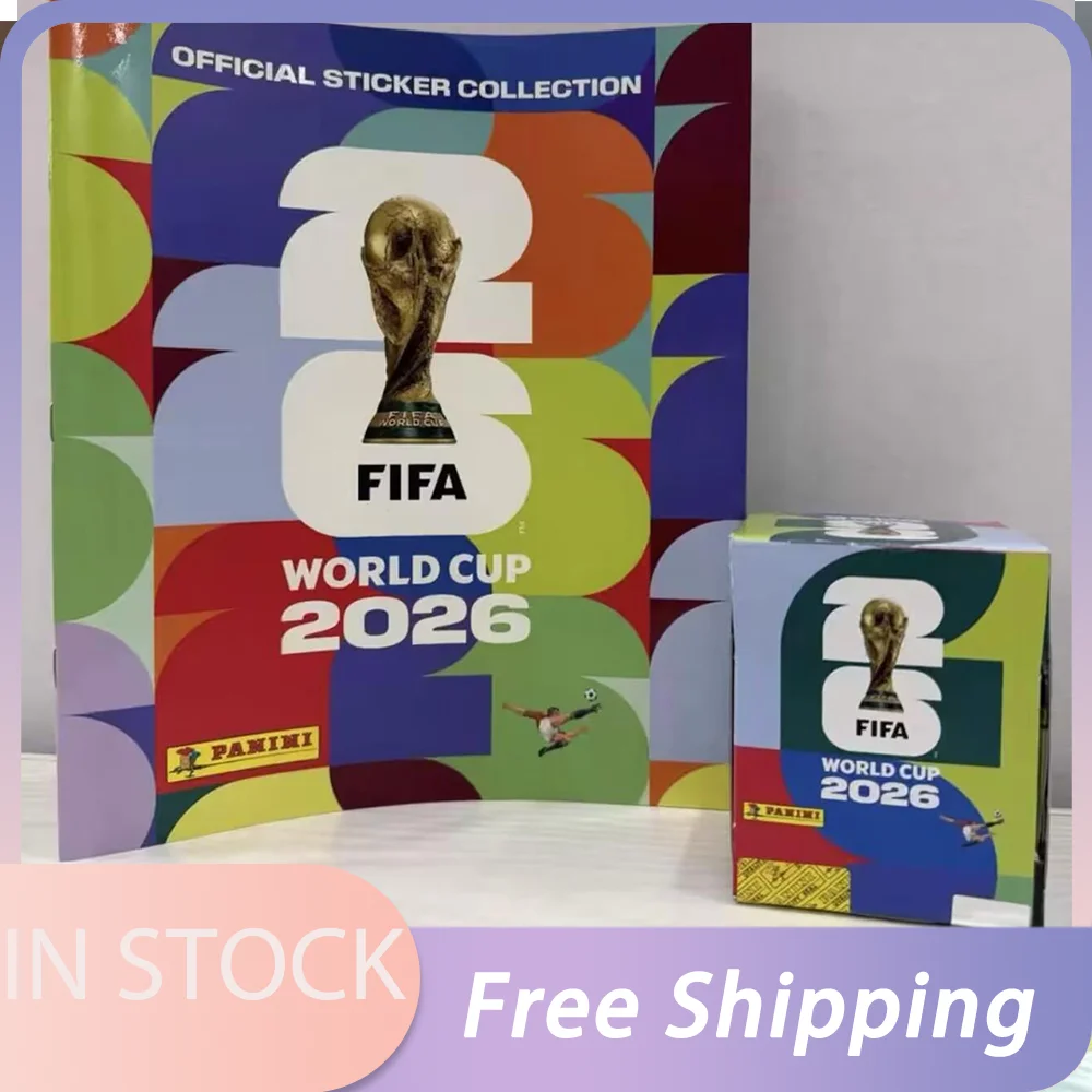 

In Stock Genuine Panini 2026 World Cup Sticker Pack & Album Limited Edition Soccer Memorabilia Set Collection Football Souvenir
