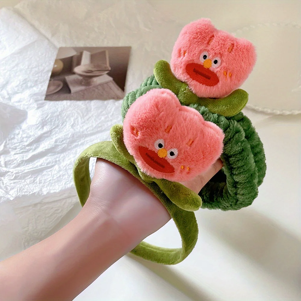 

Cute Cactus Headband with Flower Plush Design Non-Slip for Women Girls Photography Party Festival Props Wear Accessories