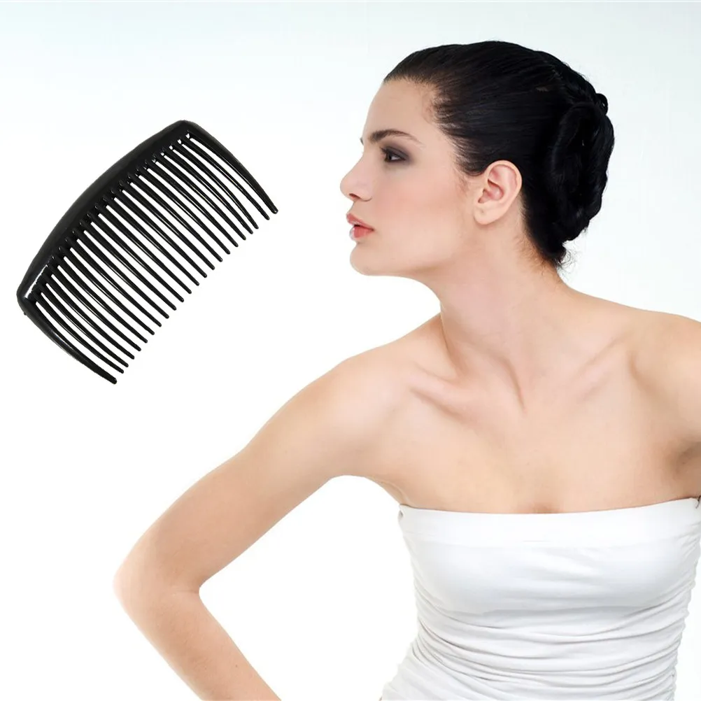 10pcs Wide-Tooth Plastic Hair Combs for Curly Thick Hair – Flexible Detangler to Reduce Split Ends & Soothe Scalp