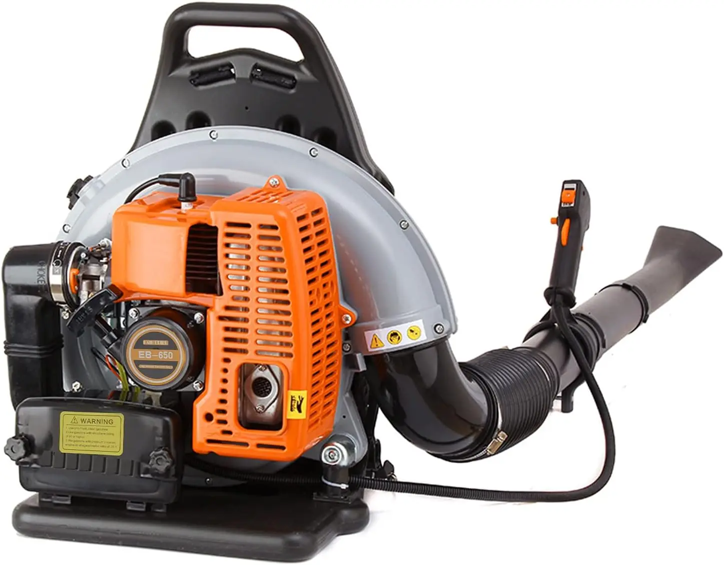 Backpack Gas Powered Leaf Blower, Commercial 2.7kW 850CFM 63CC 4.3HP 2-Stroke Powerful Lightweight Grass Lawn Blower w/Harness A