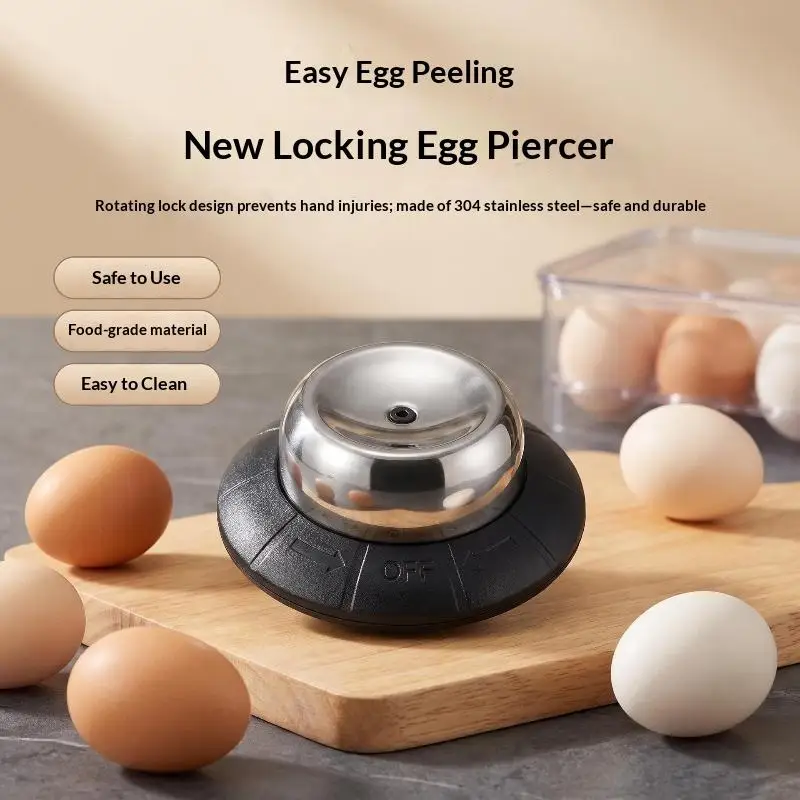 Egg Separator Hole Puncher Durable Egg Piercer Needle Kitchen Gadget for Home Baking Poached Boiled Eggs Making