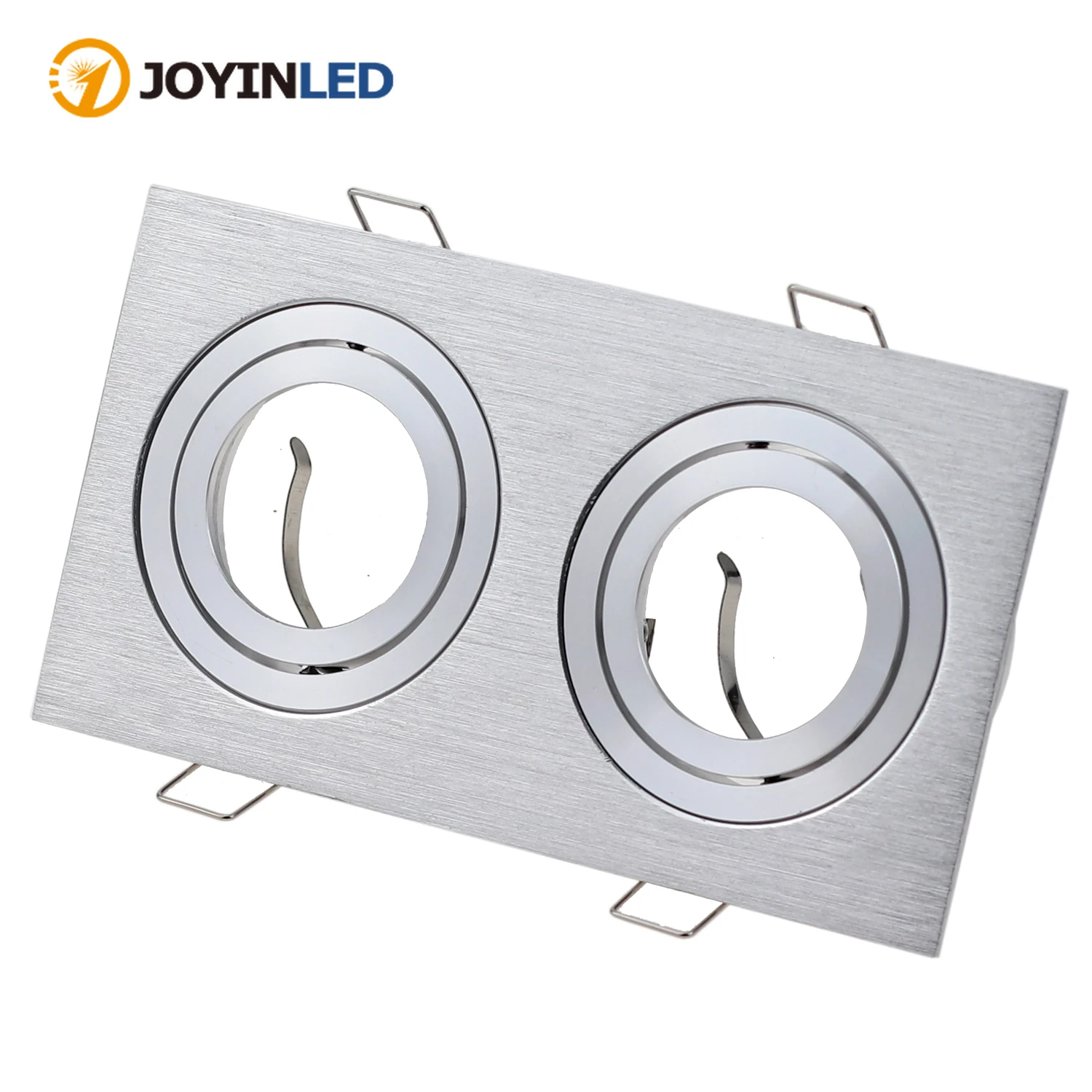 

Recessed Square Downlight Led Spot Light Housing GU10 MR16 GU5.3 Double Head Cut Hole 155*85mm Fixture Frame