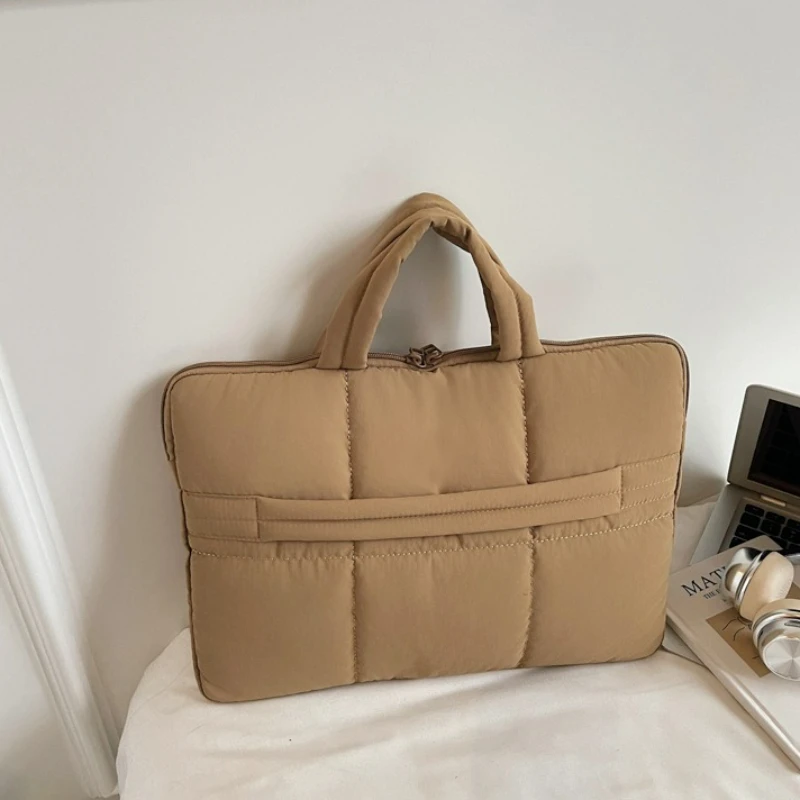 

Tablet Case Women Fashion Work Top Handle Bag Commuting Style Laptop Bag Large Capacity Lightweight Tote Shoulder Bag