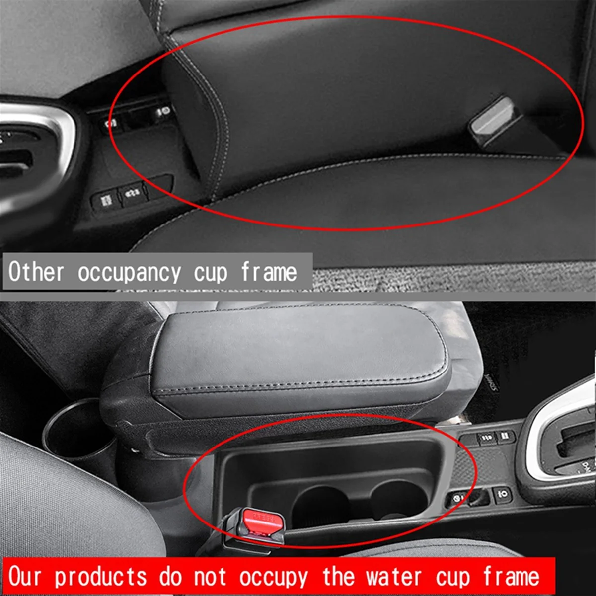 1Set Car Interior Center Console Armrest Box Water Cup Holder for Toyota Yaris/Yaris Hatchback/Yaris Cross Storage Box