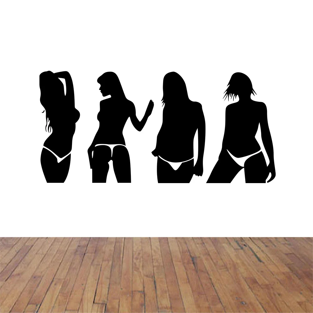 Bar Pab KTV Snooker Room Shop Store Hot Sexy Girl Lady Wall Art Stickers Decal Home Decoration Mural Removable