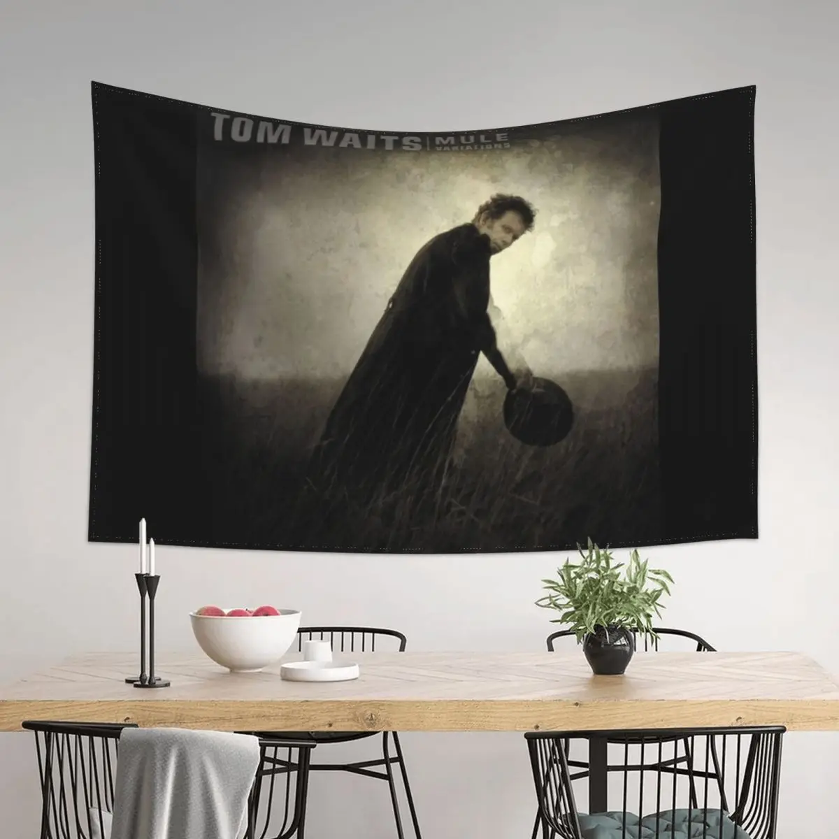 

Tom Waits - Mule Variations Tapestry Room Decor Korean Style Wall Hanging Room Decor Aesthetic Tapestry