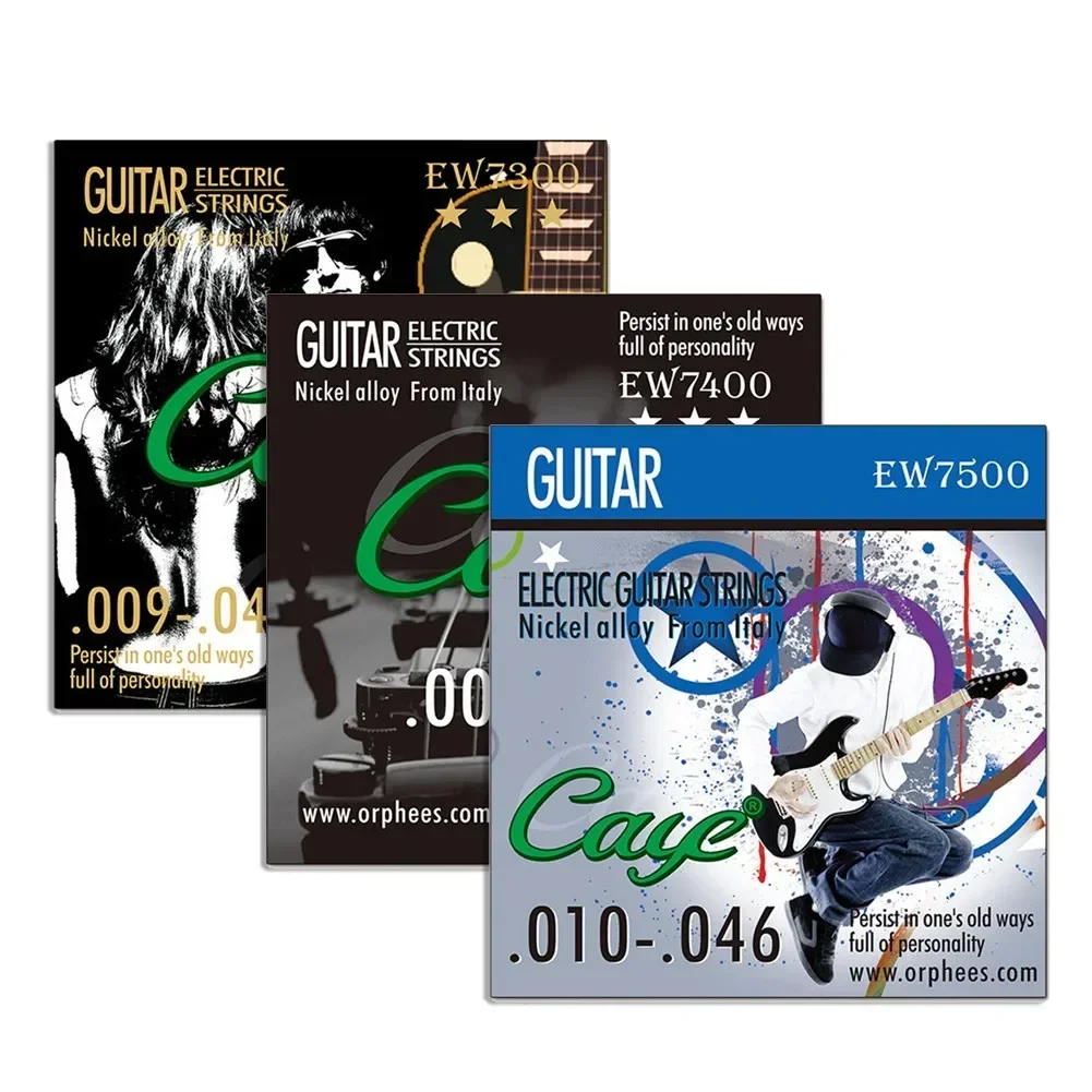 

Orphee Caye EW Electric Guitar Strings Hexagonal Carbon Steel 10-46 09-46 09-42 EW7300 EW7400 EW7500 Electric Guitar Accessories