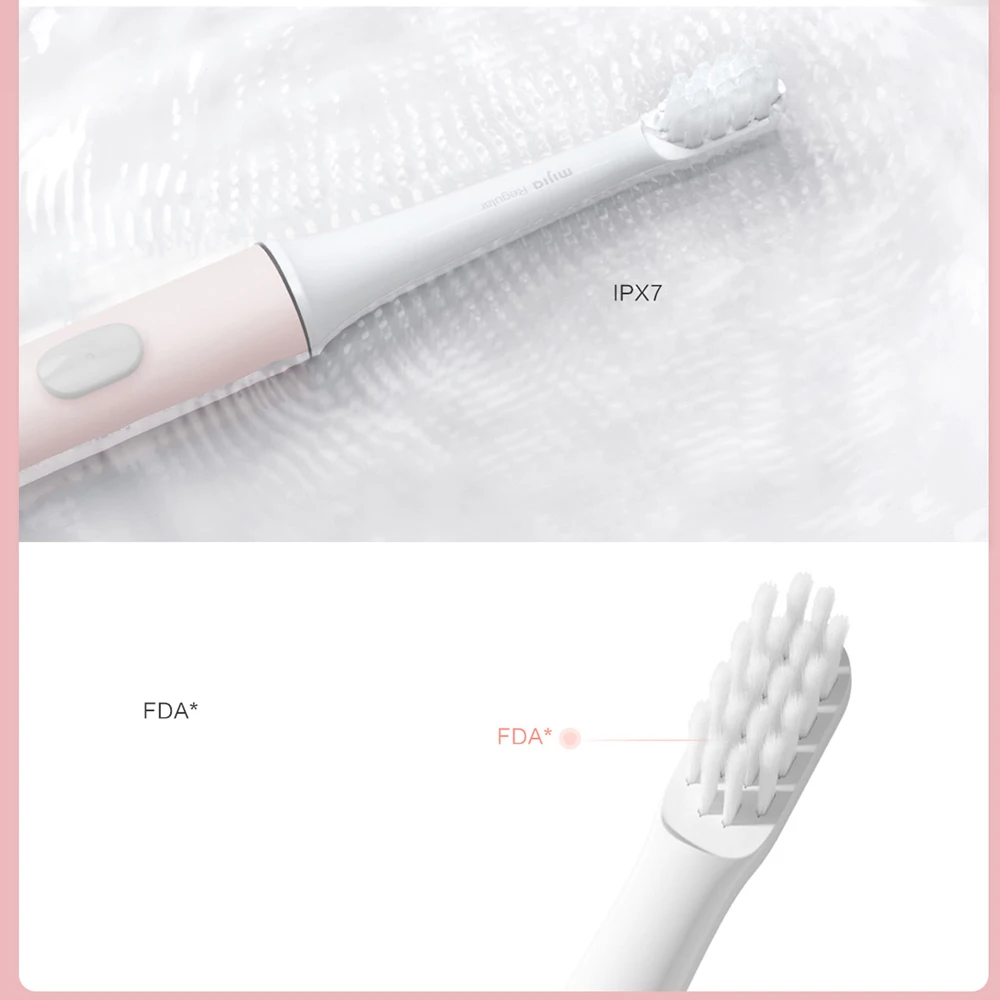 Mijia T100 Sonic Electric Toothbrush Mi Smart Tooth Brush Colorful USB Rechargeable IPX7 Waterproof For Toothbrushes head