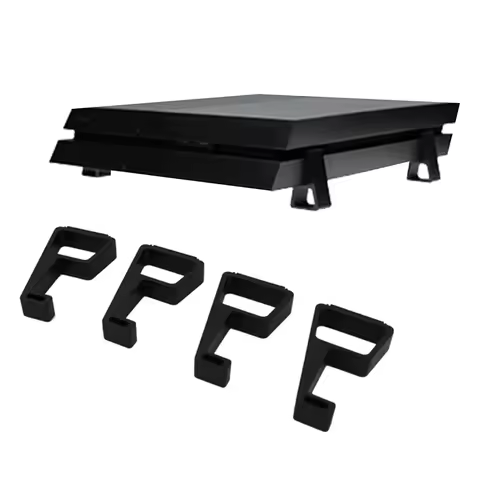 4Pcs Cooling Horizontal Version Bracket Shockproof Cooling Legs Stand Cooling Feet Flat-mounted Accessories for PS4 Game Console