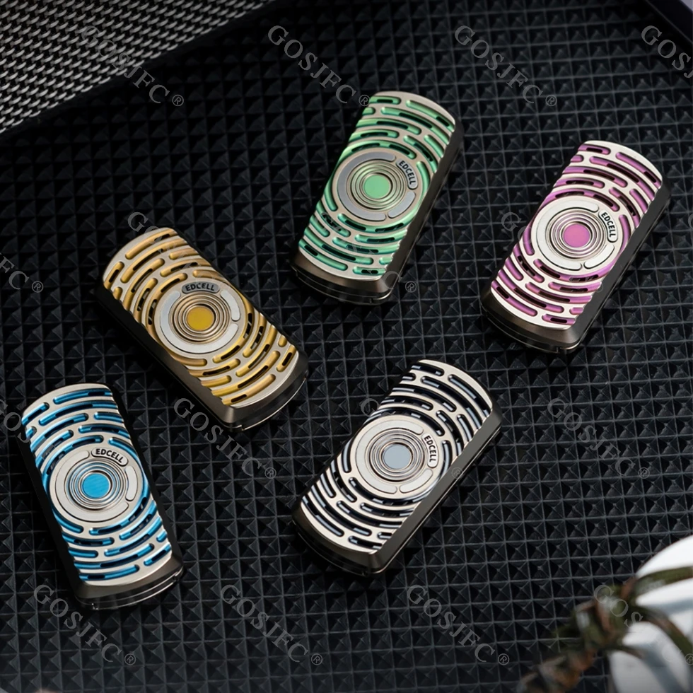 Edcell & djg edc dexjelly diapasão magnético titânio fidget slider alívio do estresse brinquedo brinquedos para adultos design original