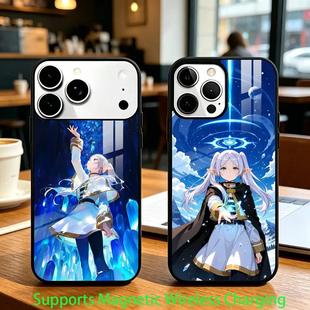 

Hot Anime F-Frieren Phone Case For iPhone17,16,15,14,13,12,11 Plus,Pro Supports Magnetic Wireless Charging