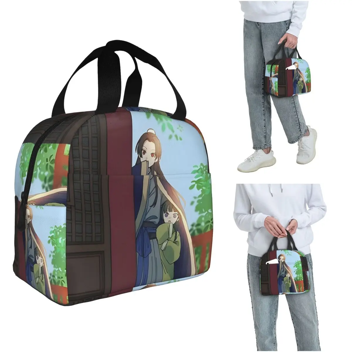 

Anime Cool The Apothecary Diaries Insulated Lunch Bag for Kids School Cooler Thermal Food Box Tote Lunch Boxes Container