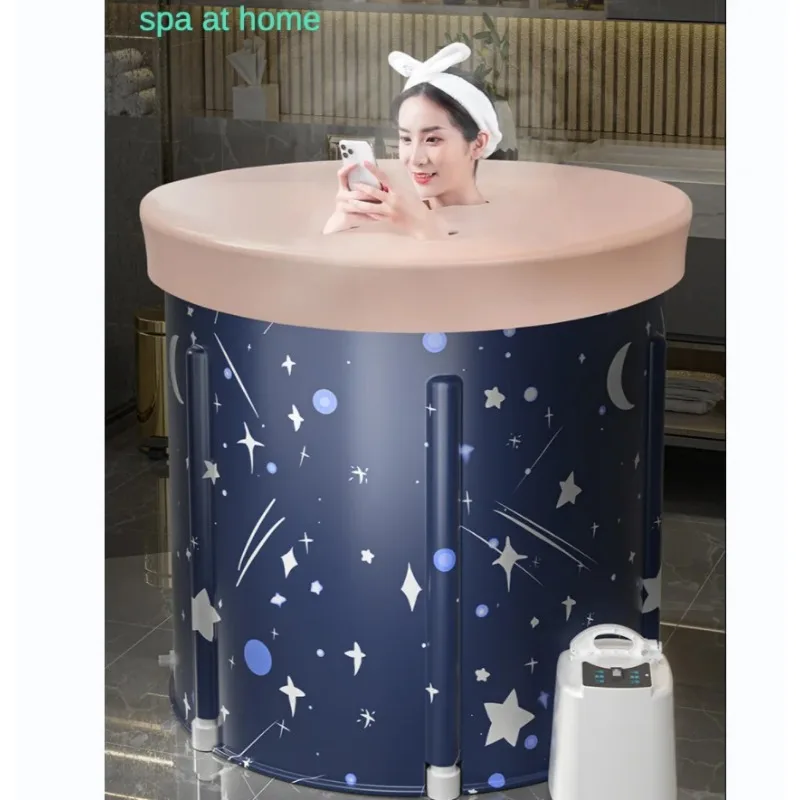 

Foldable Bath Bucket PVC Material Hot Bath Ice Bath Ice Therapy Sauna Adult Bathtub Bathtubs for The Baby Large Family Pool