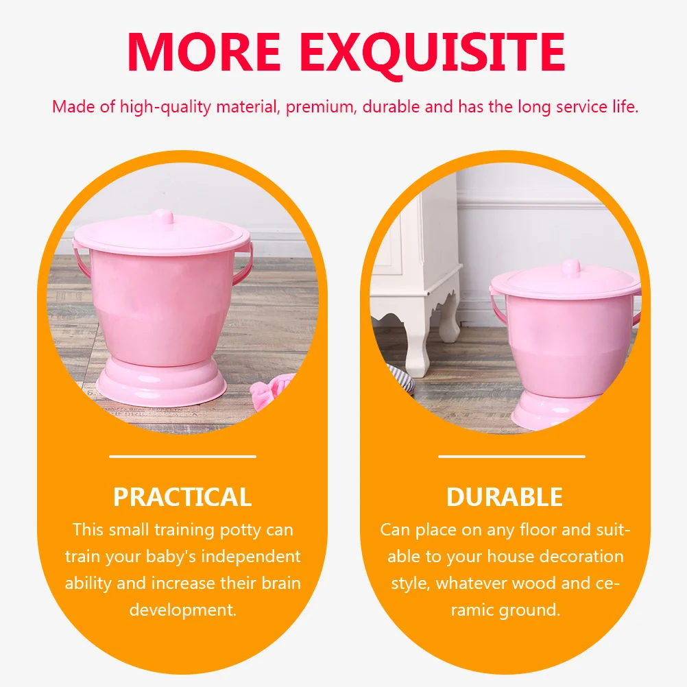 

Portable Chamber Pot Plastic with Handle Urinal Urinal Bottle Emergency Toilet Camping Travel Car Potty Pee