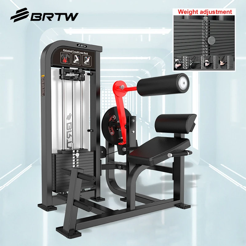

Dual Functional Commercial Gym Machine Equipment Fitness Abdominal Crunch Trainer Lower Back Machine