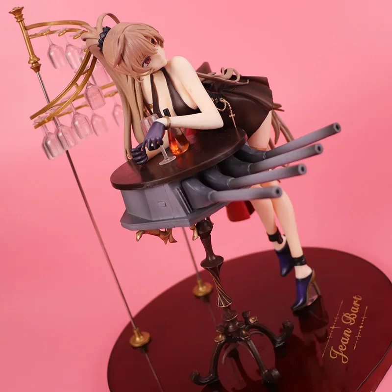 Azur Lane Figure Jean Bart Action Figures Maiden Ship Statue Collect Model Quadratic Game Peripheral Desk Decor Adult Kid Gift