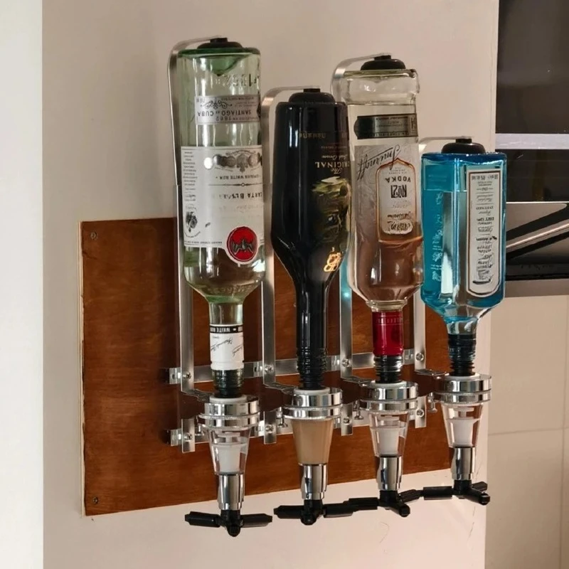 Colgador de pared para vino tinto, soporte para copas de vino de Metal, pequeño apartamento, hogar