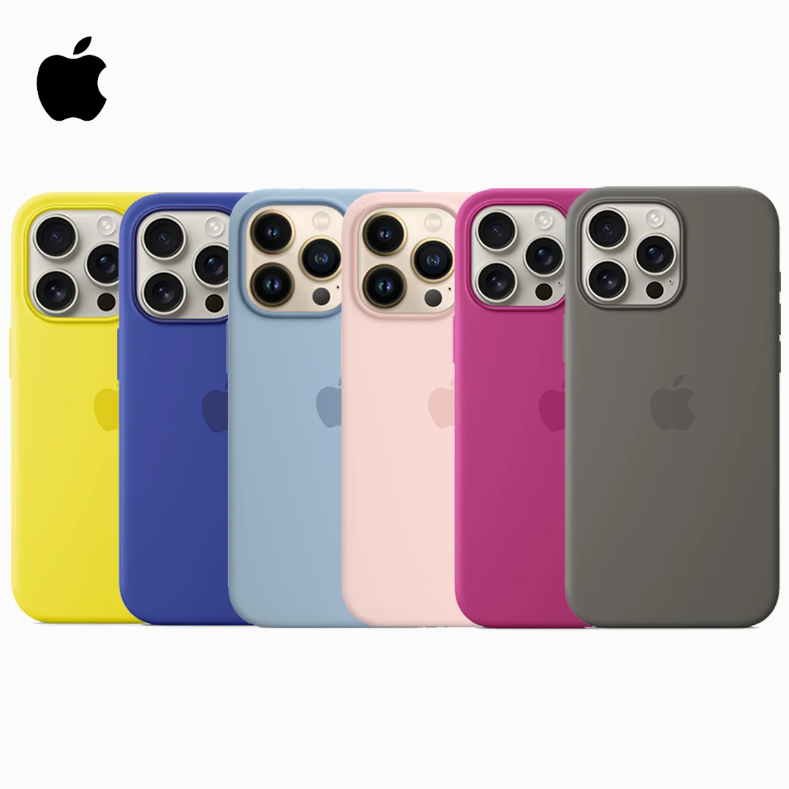 Original Official Silicone Case For Apple iPhone 16 14 13 12 15 Pro Max Cases For iPhone 15 16 Plus 13 11 Case Logo Full Cover