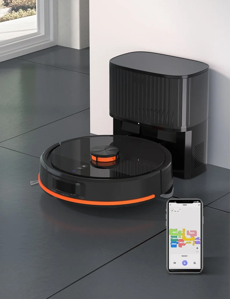 Clean Floors, Pet Hair, and Dust for a Spotless Home Smart Robot Vacuum Cleaner:Auto-Charging,Multi-Surface Mopping,Effortlessly