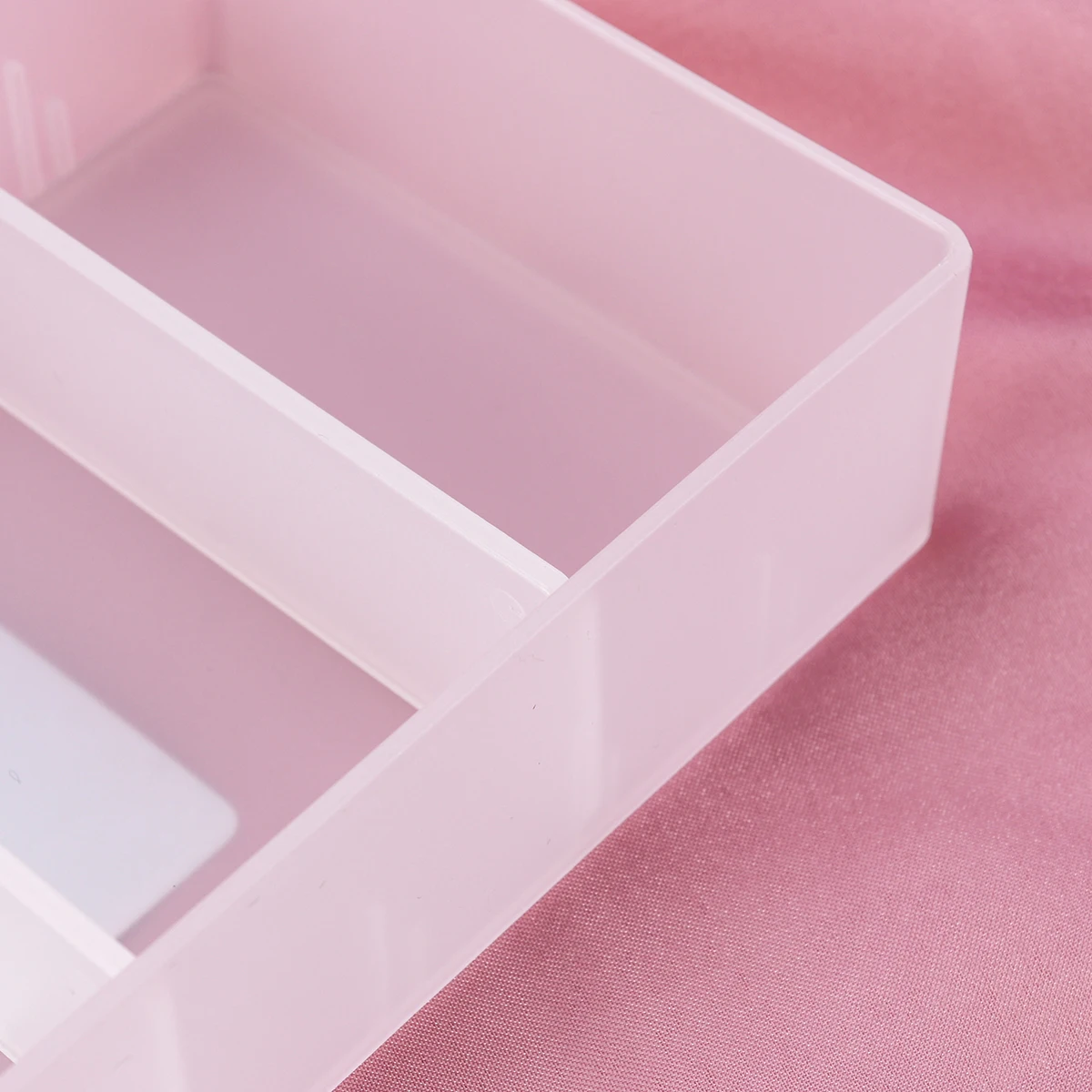 

Storage Box Makeup Organizer Desktop Container Plastic Bin Jewellery Holder Bathroom Case Removable Partition