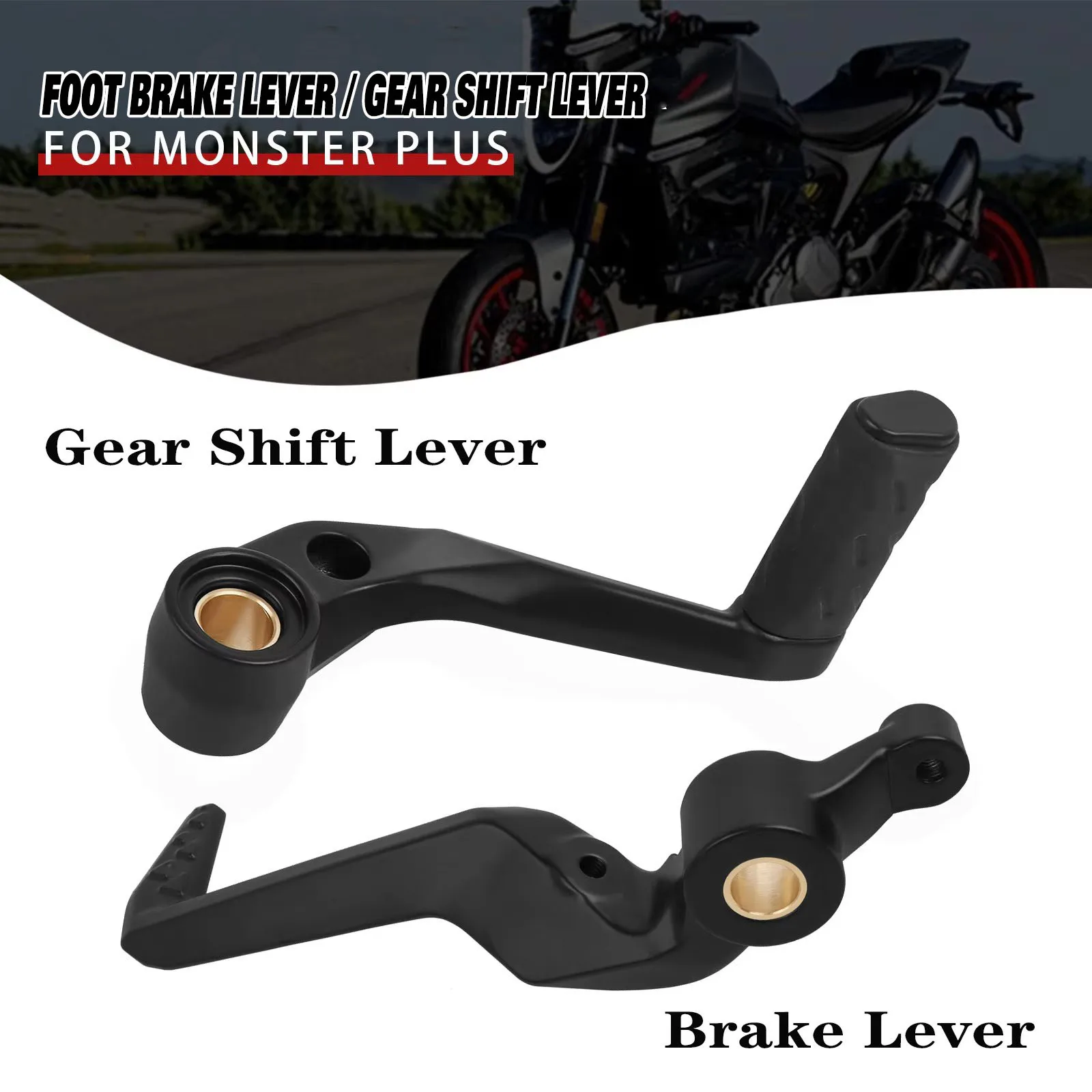 

For Ducati Monster 937 950 Plus Motorcycle Gear Shift Lever Pedal Footrest Shifter Foot Pegs Pedal Shifting Brake Lever