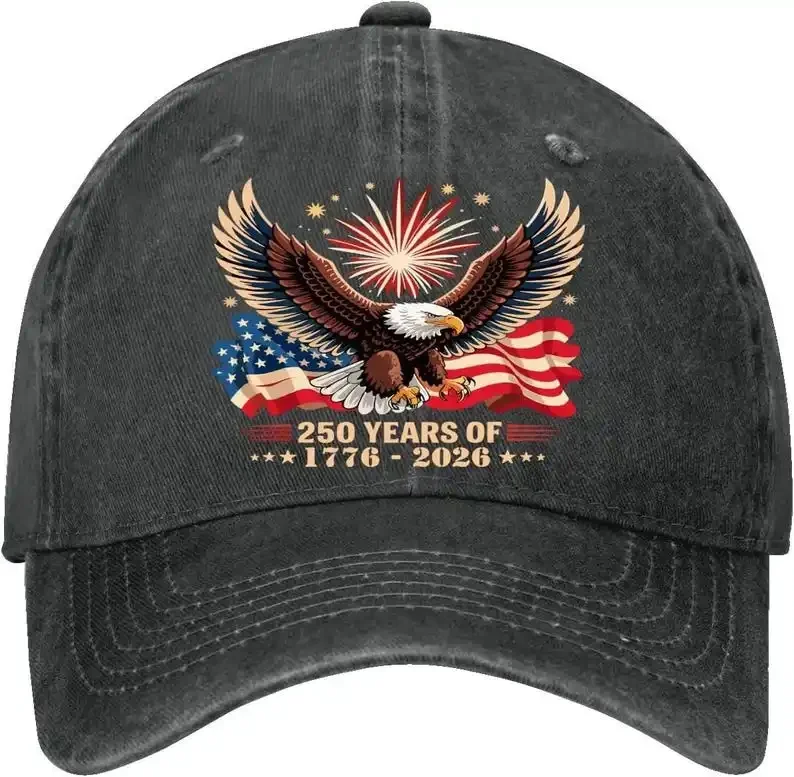 250th Anniversary USA Hat – American Eagle Baseball Cap, 1776-2026 Vintage Trucker Hat, Patriotic Gift For Men And Women
