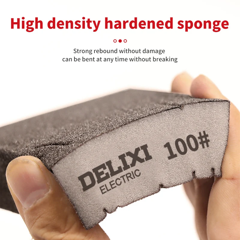 Abrasive Sponge Sand Blocks 36-600# Sanding Pads Portable Grinding Bricks for Furniture Finishing Metal Wall Descaling