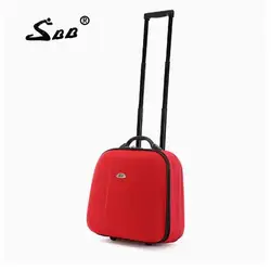 Women 16 inch carry on hand luggage suitcase airplane under seat Travel trolley Suitcase with wheels Cabin Rolling Luggage Bag