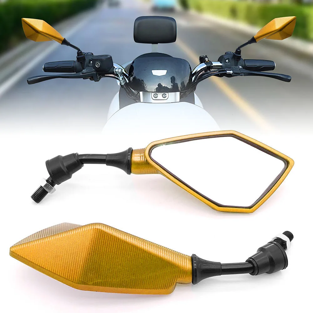 1 Pair Motorcycle Rearview Mirror Replacement Parts Scooter E-bike Reversing Auxiliary Mirror Modified Accessories