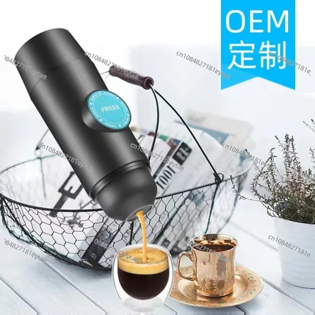 

Wireless heating water espresso machine powder capsule charging portable outdoor