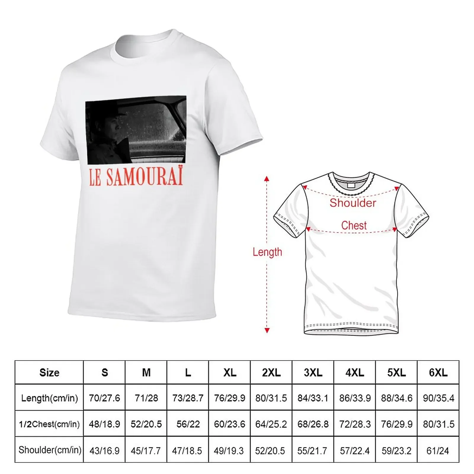 Le Samourai - T-Shirt anime clothes tees mens plain t shirts