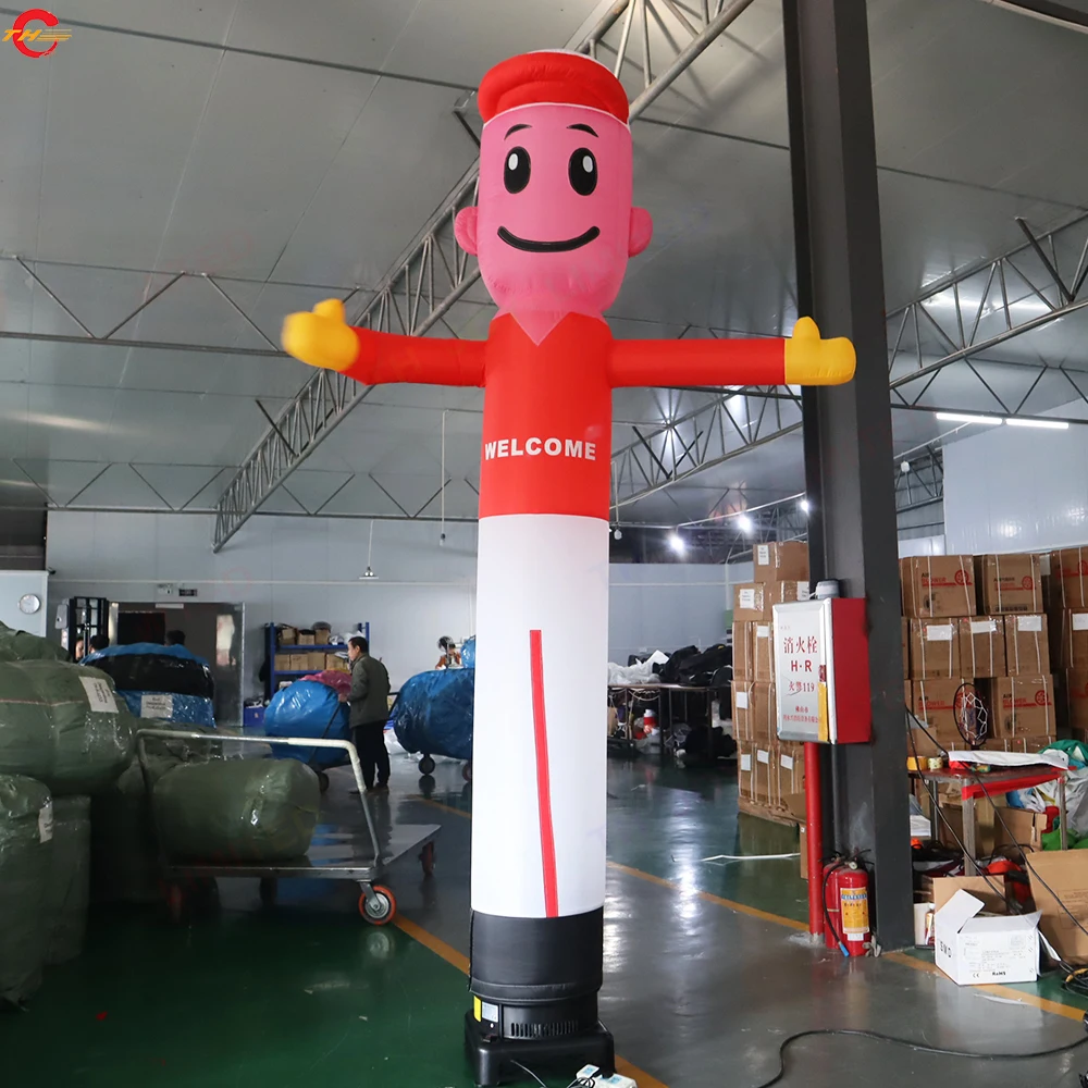 Quick Door Shipping 10ft High Hand Waving Air Dancer Oxford Material Inflatable Dancing Man Sky Dancing Tube for Advertising