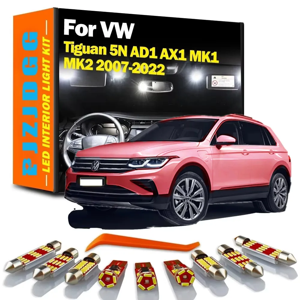 

For VW Volkswagen Tiguan 5N AD1 AX1 MK1 MK2 2007-2016 2017 2018 2019 2020 2021 2022 LED Bulb Interior Light Kit