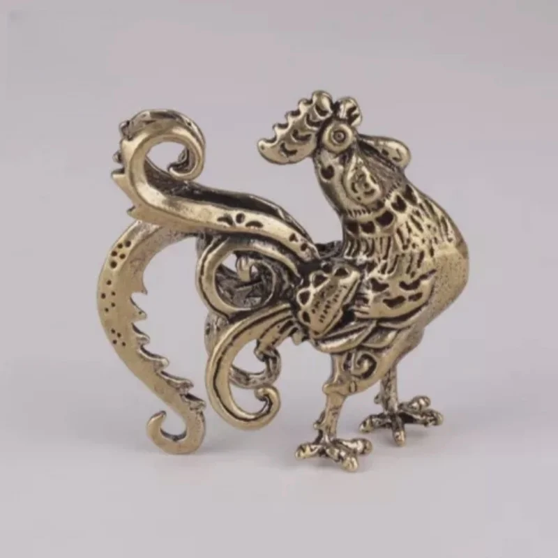 Vintage Copper Bronze Ornaments Solid Pure Brass Animal Figurines Decorations