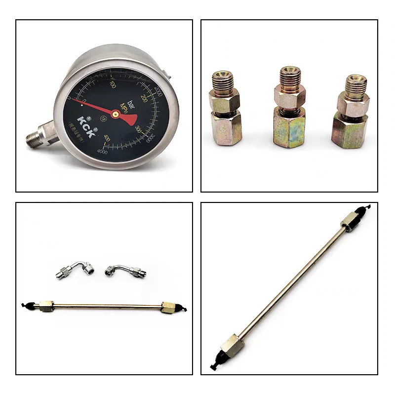 400Mpa Diesel Common Rail Pump Plunger Pressure Test Gauge 4000bar Pressure Meter Tool Set