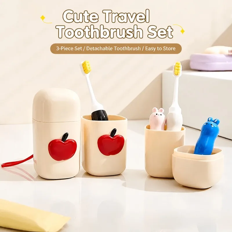 Travel‑oriented Family‑use Toothbrush Toiletry‑kit Mouth‑rinsing‑cup Tooth‑brush Tooth‑paste Mug Hand‑carried Washing‑kit