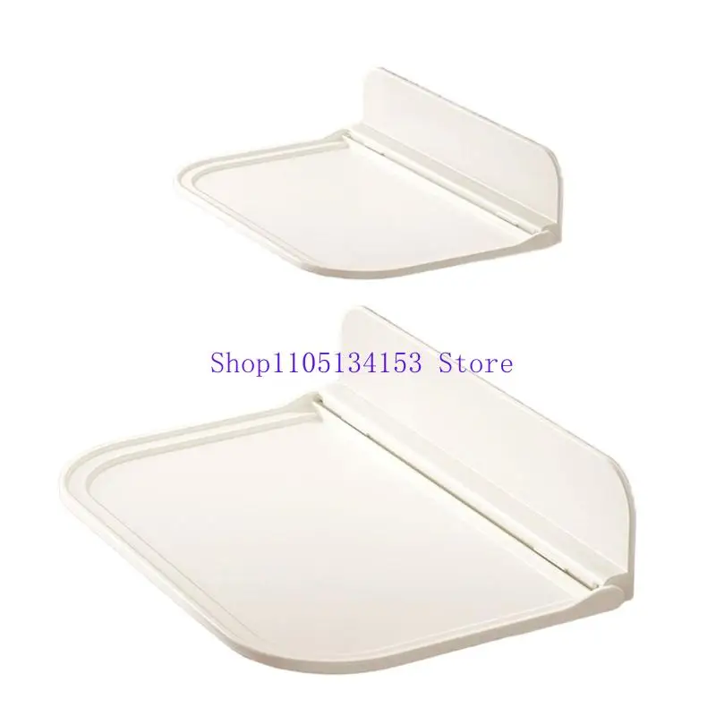 

hg89 Прочная складная настенная полка без установки сверла Стеллаж для хранения из АБС-пластика для кемперов