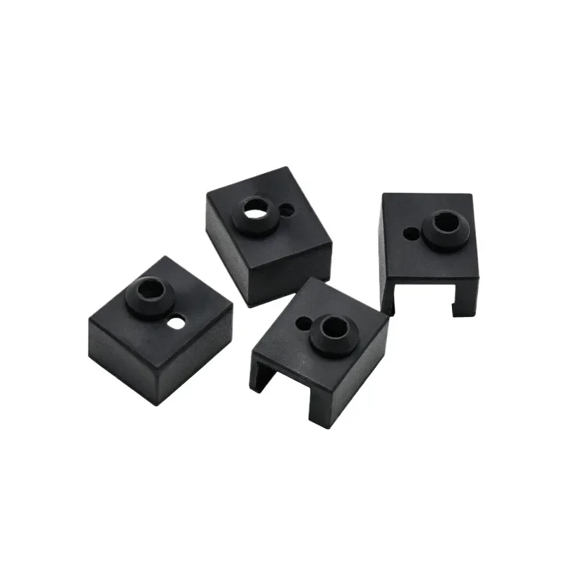 Black Silicone Thermal Insulation Cover with Hole for 3D Printer Hotend Compatible with Ender 3 S1 Heat Block Protective