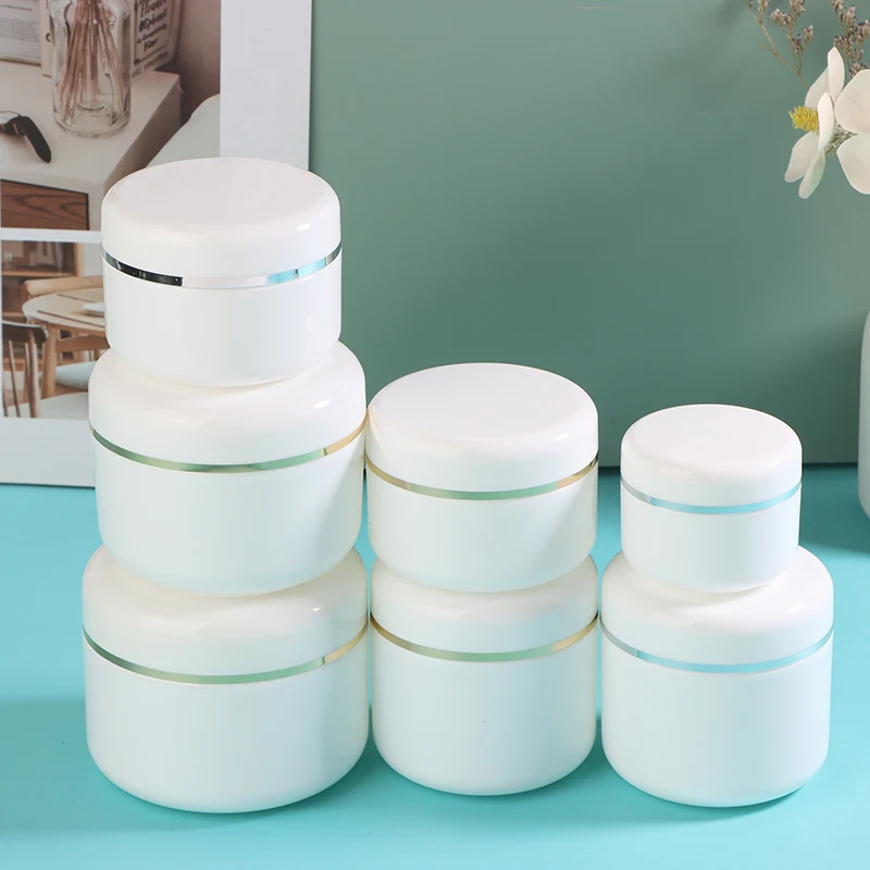 50-250g Cosmetic Containers Cream Lotion Box Makeup Pot Jar With Lids Round Ointments Bottle Refillable Empty Travel Storage