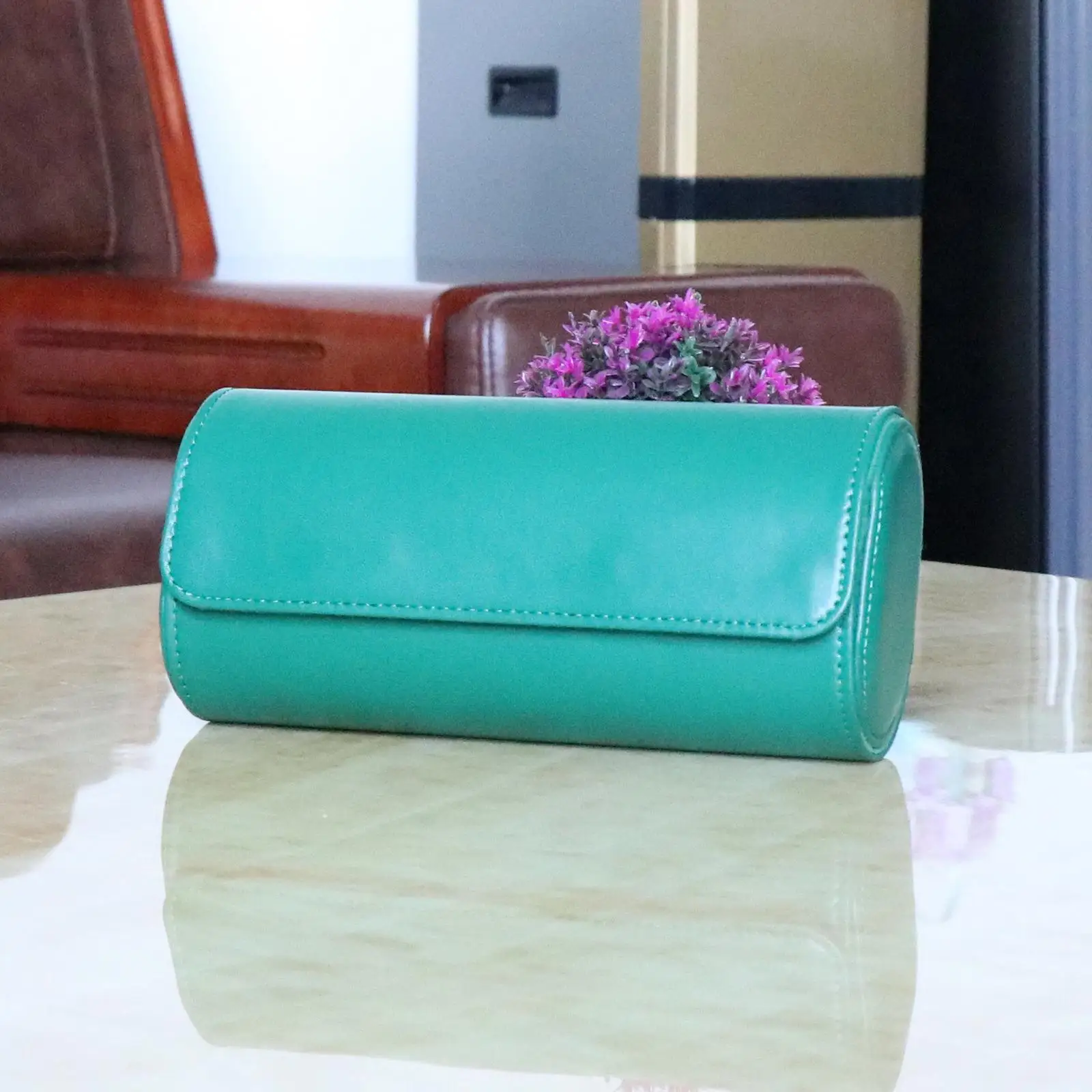 

Watches Roll Travel Case PU Leather Gifts Watches Organizer for Mother'S Day