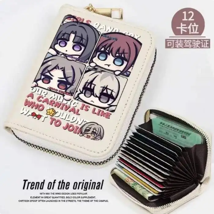 

GIRLS BAND CRY модный кошелек из искусственной кожи, кошелек для карт, монета на молнии, держатель для денег, сумка для косплея, подарок B2123 аниме