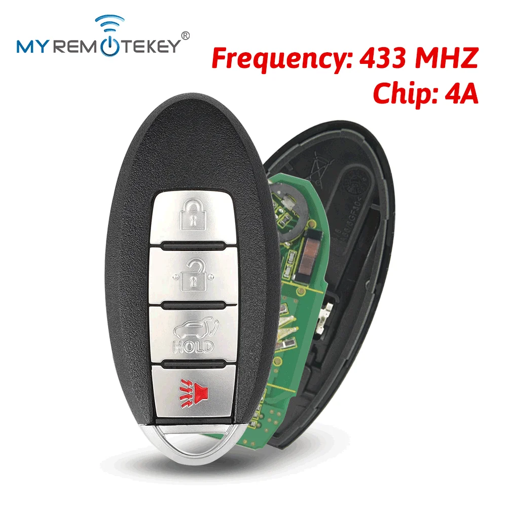 

Смарт-ключ Remtekey KR5S180144106, 4 кнопки, 433 МГц, 4A чип для Nissan Rogue 2016 2017 2018 285E3-4CB6C