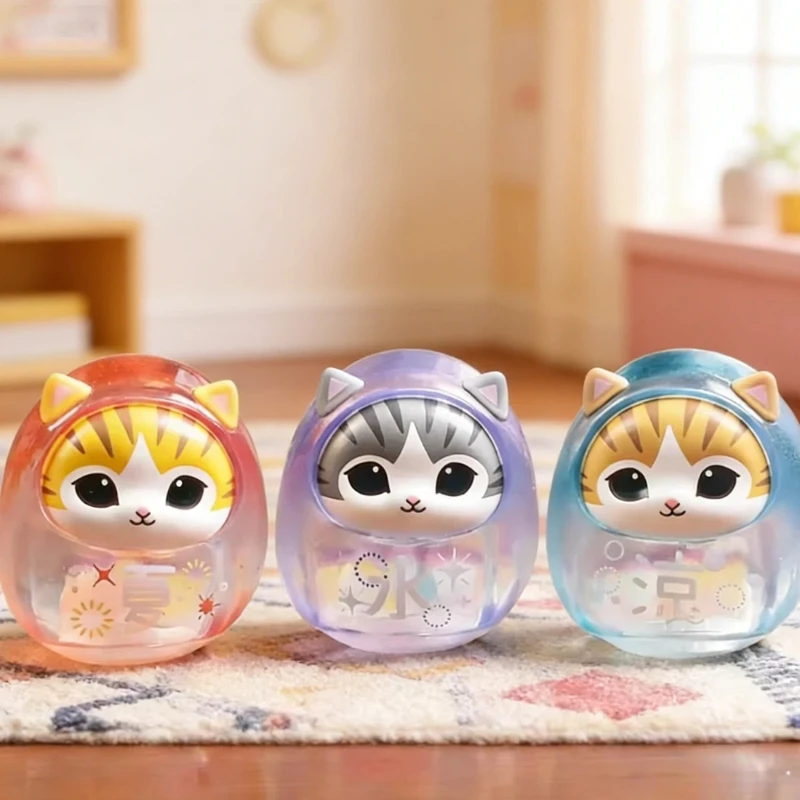 

In Stock Mofusand Summer Transparent Damo Prayers For Fortune Unbreakable Weng Box Egg Blind Box Pleasant Surprise Birthday