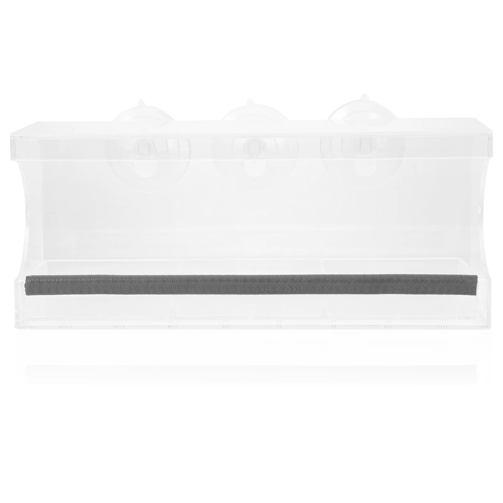 

1Set Transparent Acrylic Bird Feeder for Window Mount Suction Cup Pet Parrot Food Sanitary Bird Feeding Box