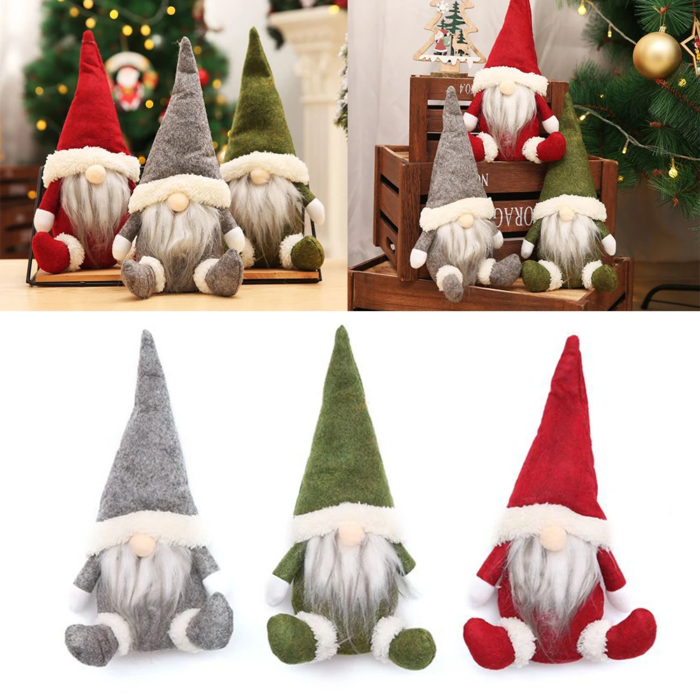 عيد الميلاد مجهولي الهوية GNOME سانتا أفخم دمية عيد الميلاد الديكور لعبة ديكور للطاولات للمنزل الديكور الحلي حفلة عيد الميلاد