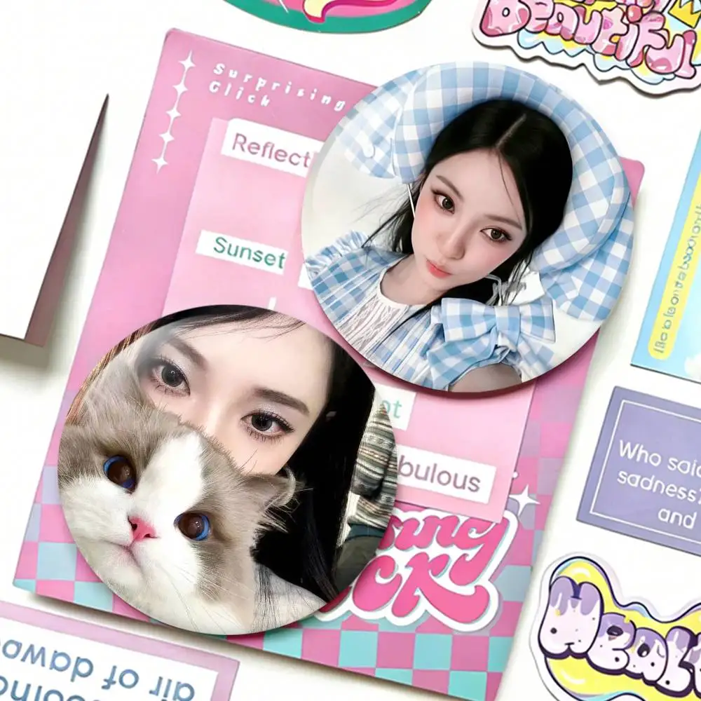 

N-NingningS N-Ning Yizhuo Badges 25 32 44 58 75 mm Round Fans Collect Friends Gifts Brooch Souvenir