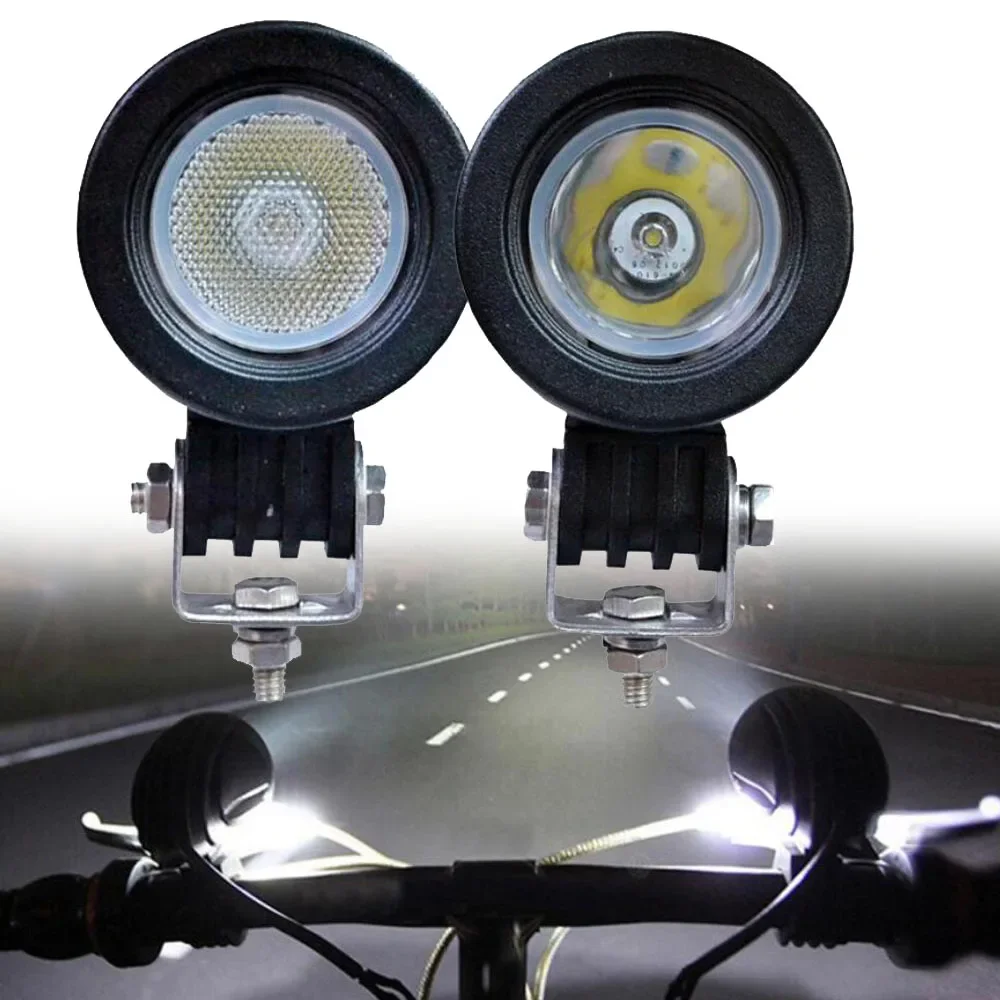 Motorcycle light LED small light 10W 2 inch spotlight 12V-24V motorcycle SUV off-road vehicle fog light front light