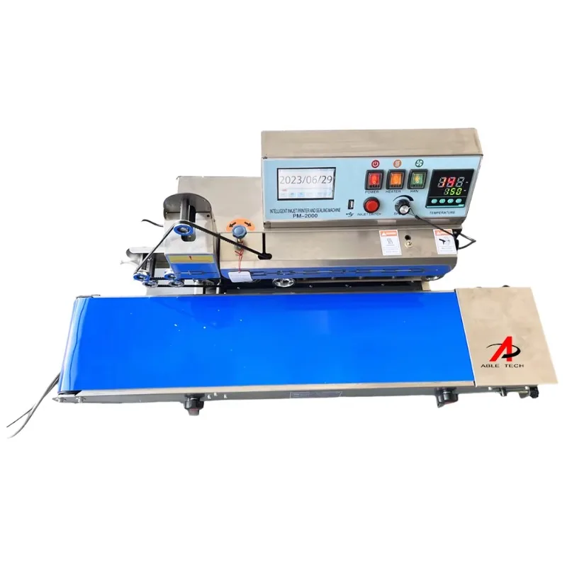 Machine for Making Plastic Seal with Unique Numbers for Bag Automatic Pouch Sealer Inkjet Print Continuous Band Sealing Machine