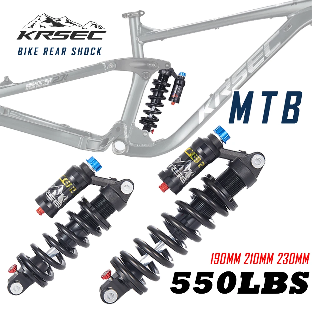 

горный велосипед bobina traseira choque подвеска łącznie 550 фунтов usar choque traseiro macio para am/fr/dh mtb choque bicicleta